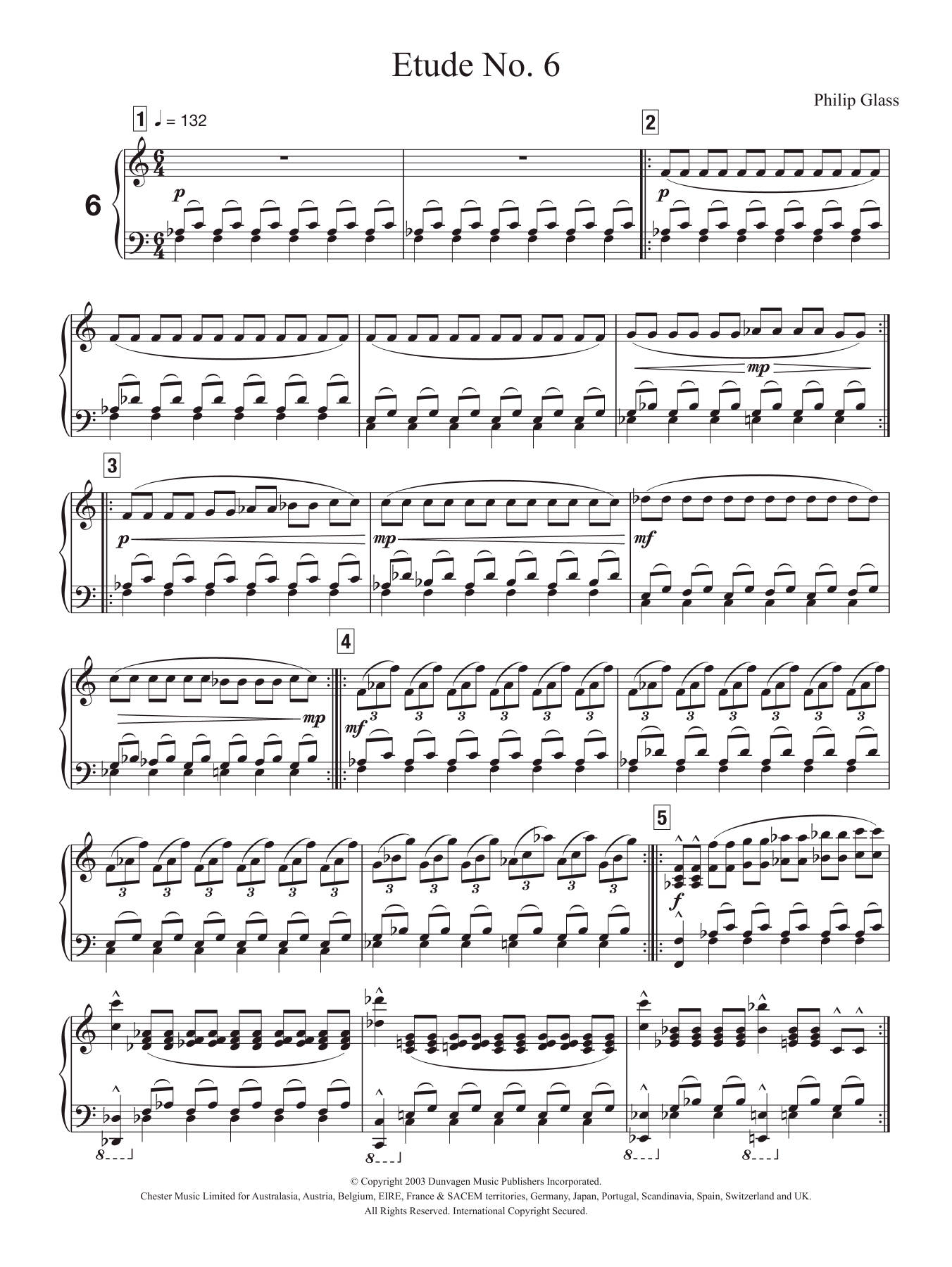 Partition étude No.6