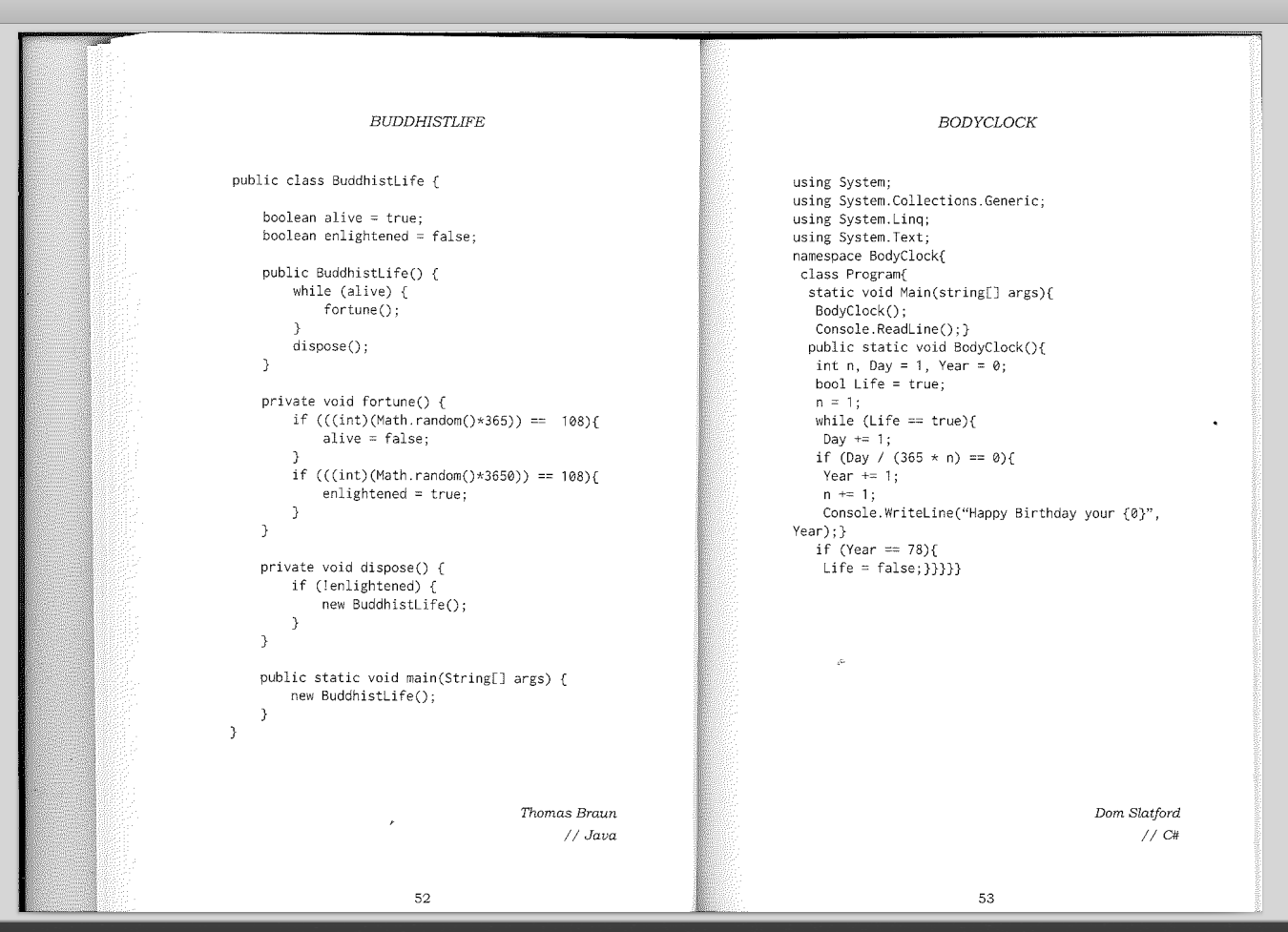 Poems in Code